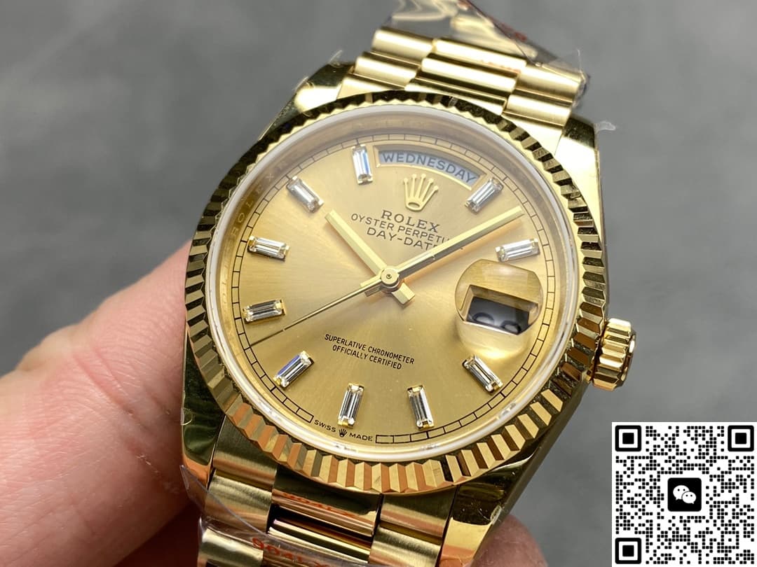 Rolex Day-Date m128238-0132 QF Factory Champagne Gold Dial