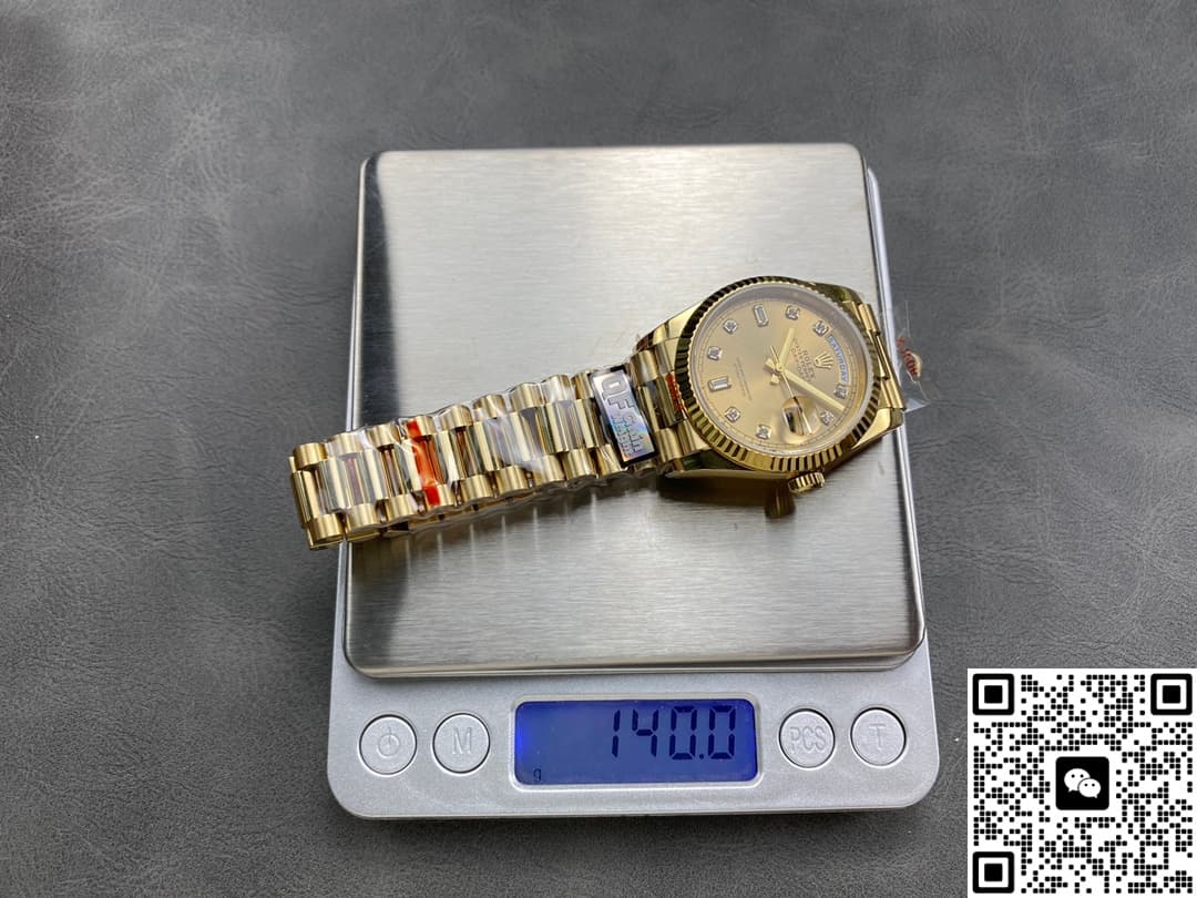 Rolex Day-Date m128238-0008 QF Factory Champagne Gold Case