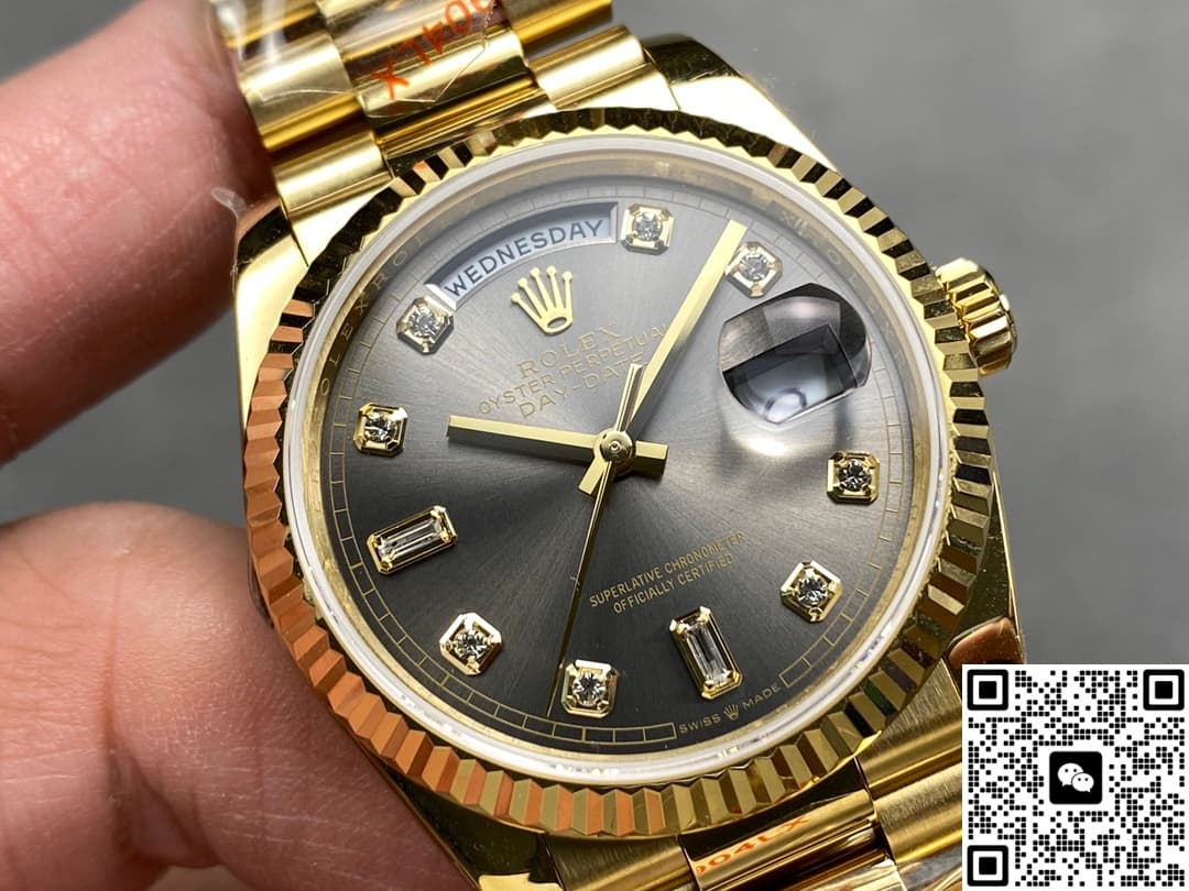 Rolex Day-Date m128238-0022 QF Factory Champagne Gold Strap