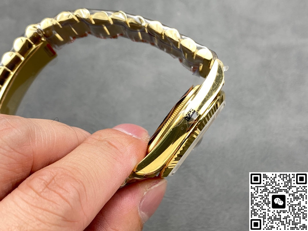 Rolex Day-Date m128238-0022 QF Factory Champagne Gold Strap