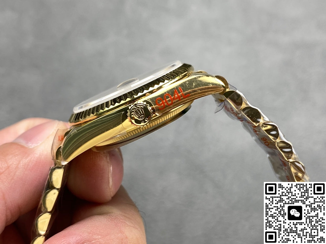 Rolex Day-Date m128238-0022 QF Factory Champagne Gold Strap