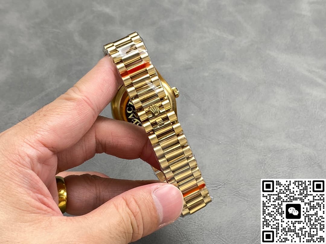Rolex Day-Date m128238-0081 QF Factory Champagne Gold Bezel