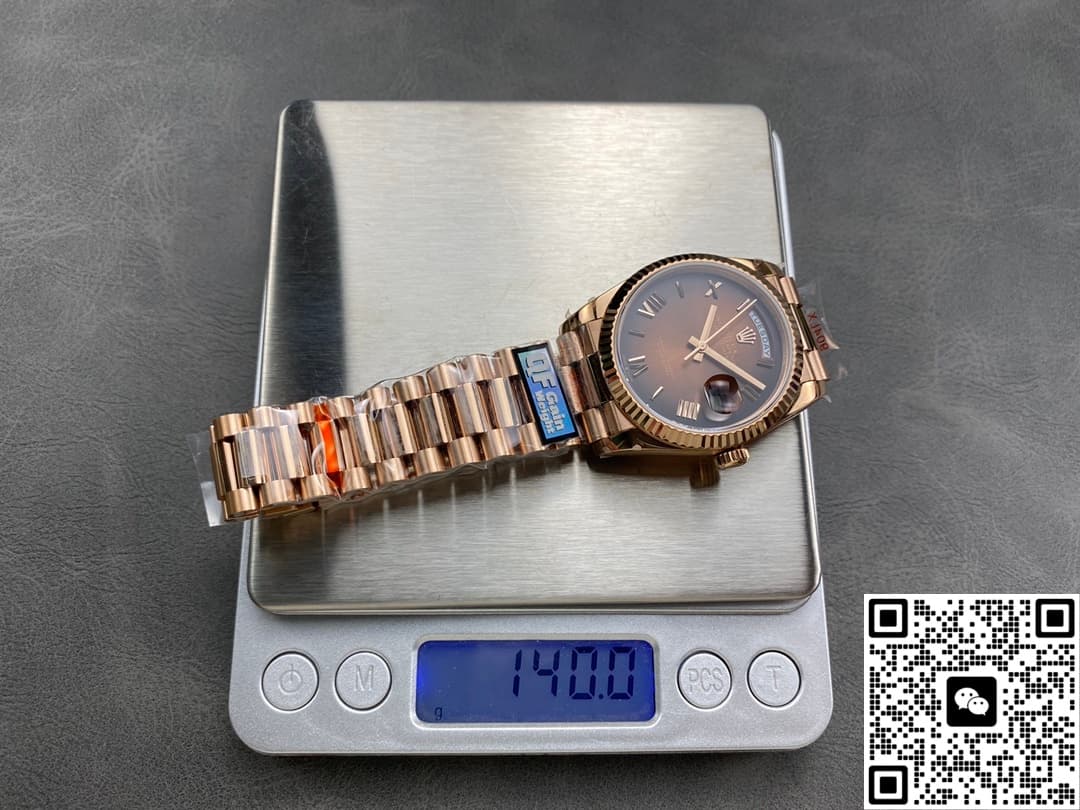 Rolex Day-Date m128235-0075 QF Factory Rose Gold Case