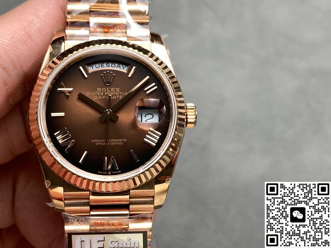 Rolex Day-Date m128235-0075 QF Factory Rose Gold Case