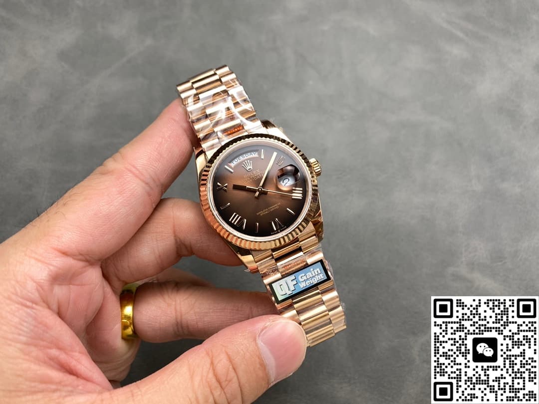 Rolex Day-Date m128235-0075 QF Factory Rose Gold Case