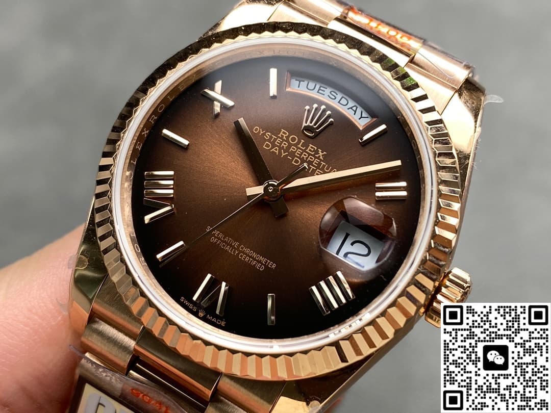Rolex Day-Date m128235-0075 QF Factory Rose Gold Case