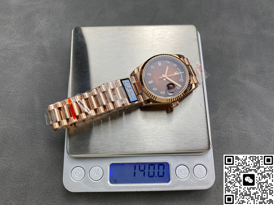 Rolex Day-Date m128235-0037 QF Factory Gradient Brown Dial