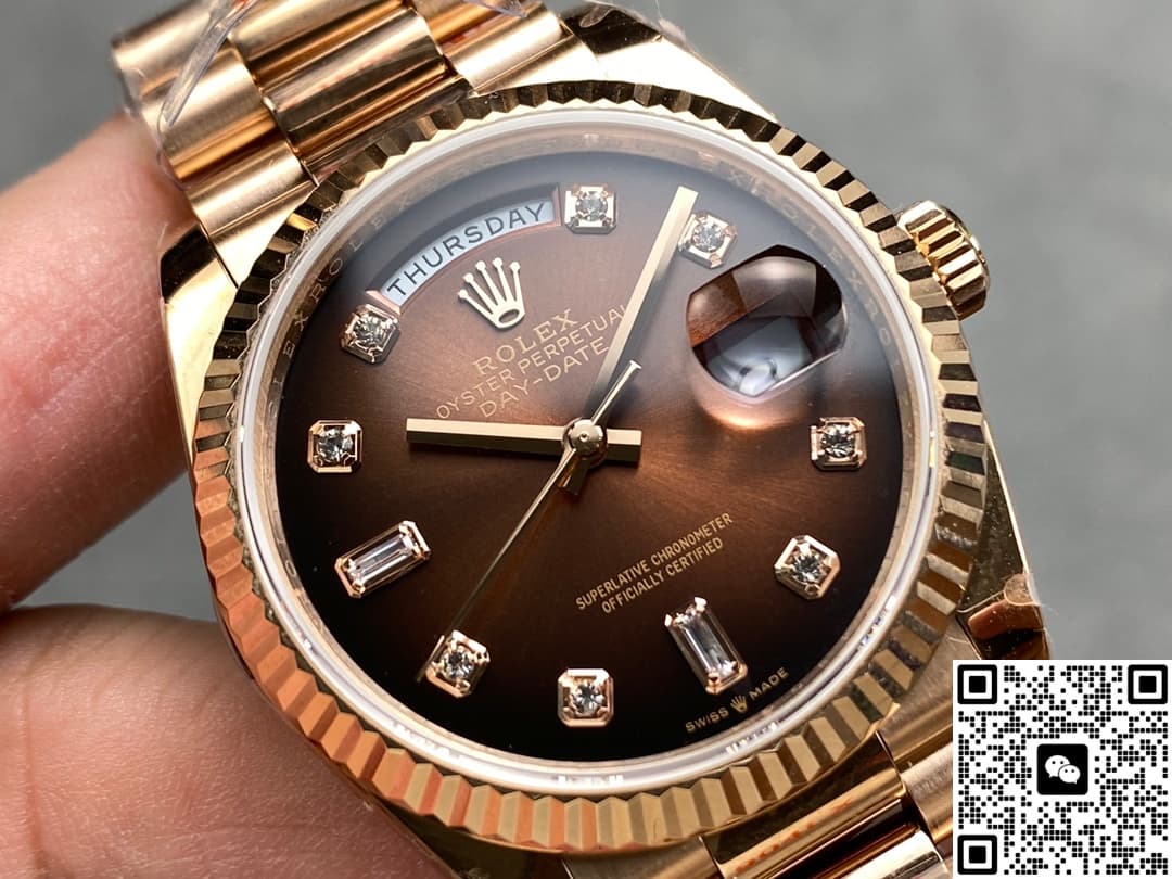 Rolex Day-Date m128235-0037 QF Factory Gradient Brown Dial
