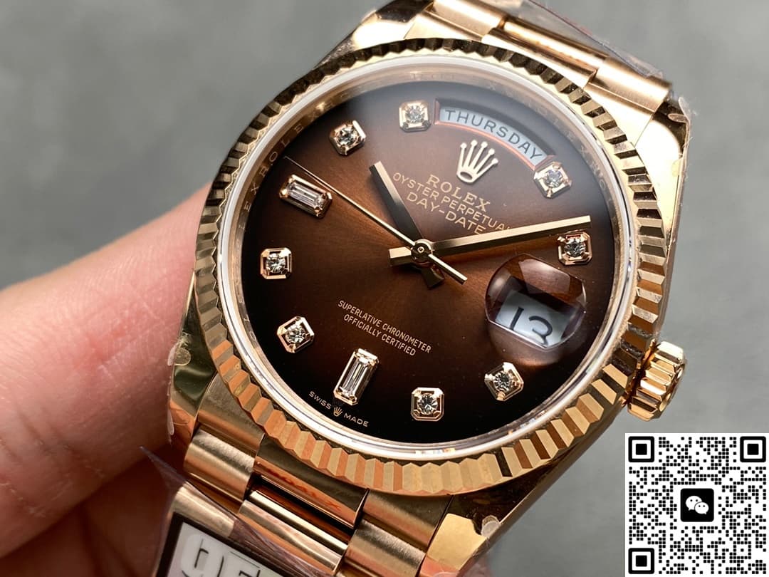 Rolex Day-Date m128235-0037 QF Factory Gradient Brown Dial