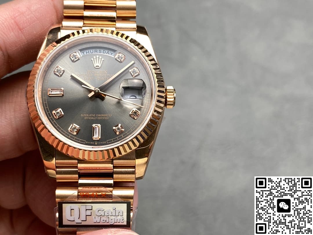 Rolex Day-Date m128235-0050 QF Factory Rose Gold Bezel