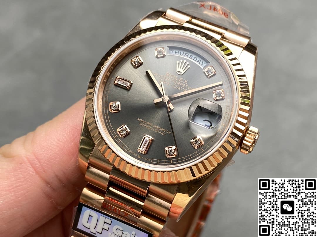Rolex Day-Date m128235-0050 QF Factory Rose Gold Bezel