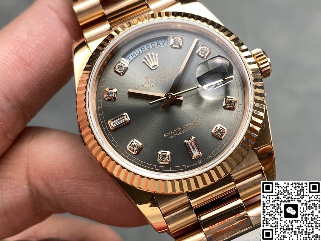 Rolex Day-Date m128235-0050 QF Factory Rose Gold Bezel