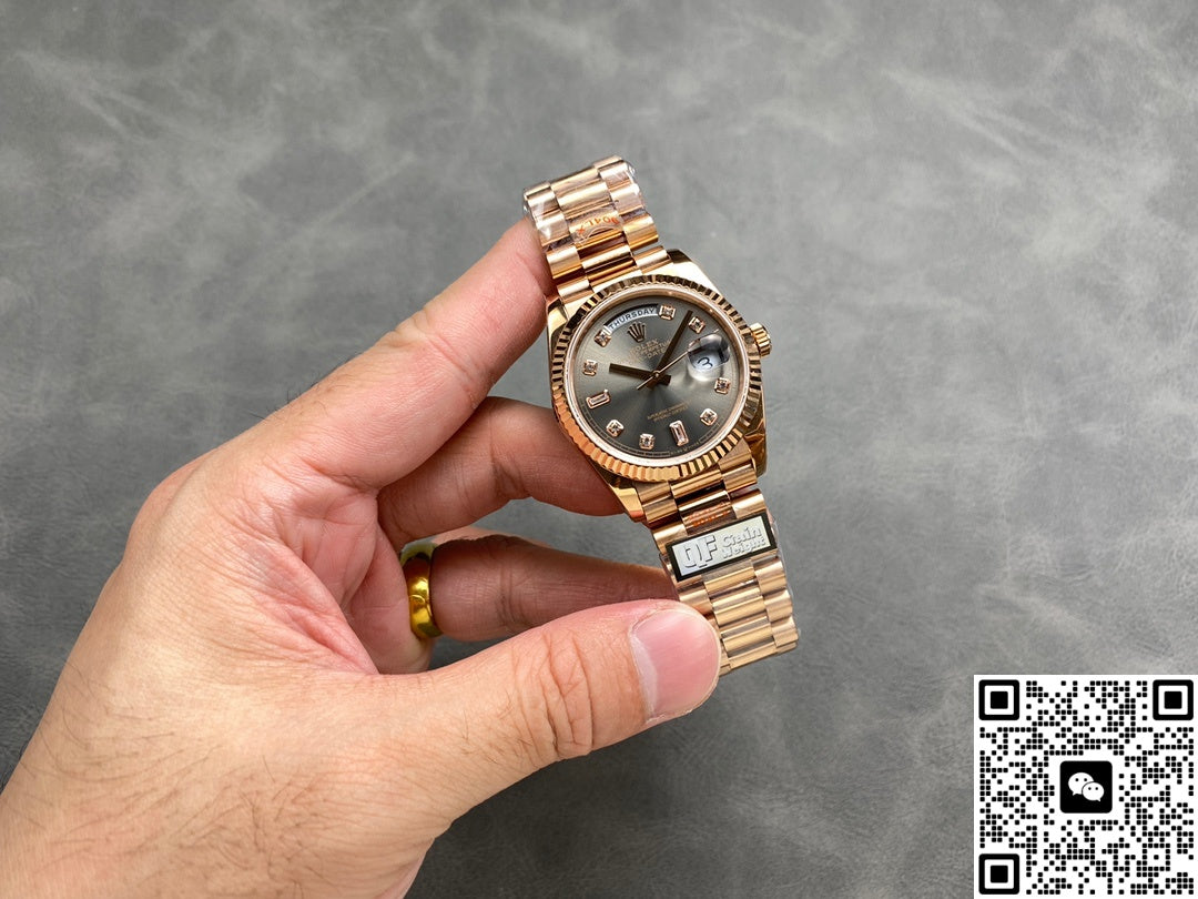 Rolex Day-Date m128235-0050 QF Factory Rose Gold Bezel