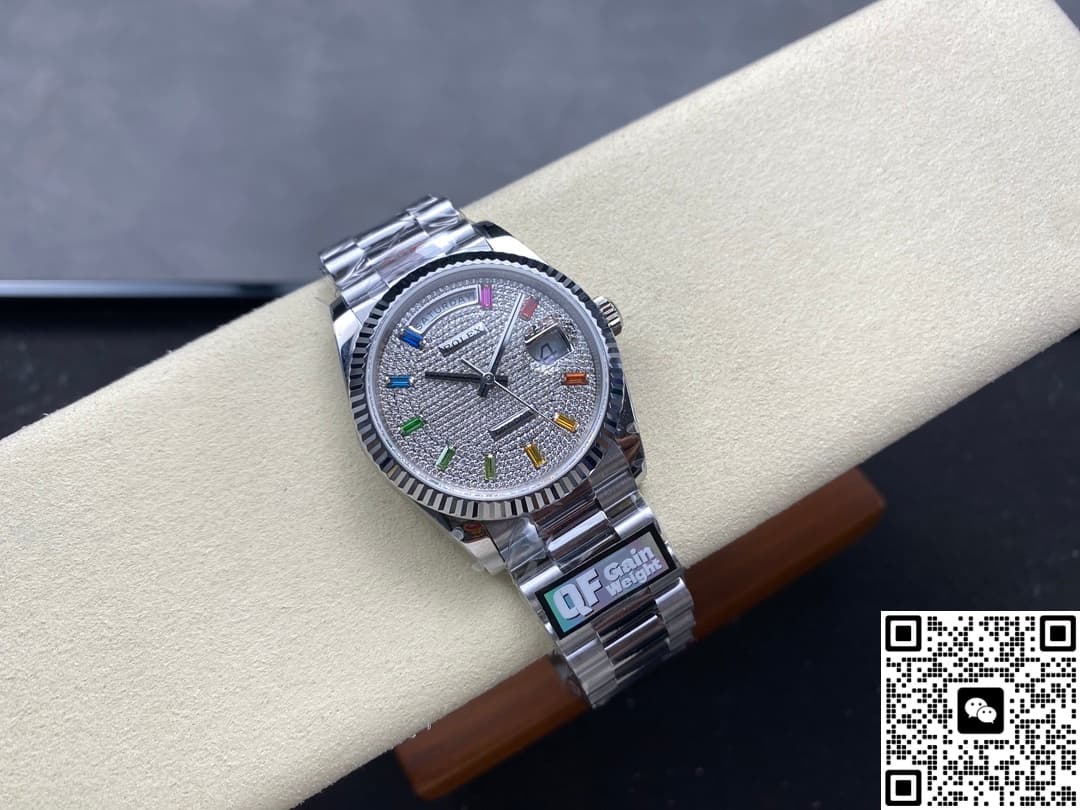 Rolex Day-Date m128239-0019 QF Factory Diamond-Set Dial