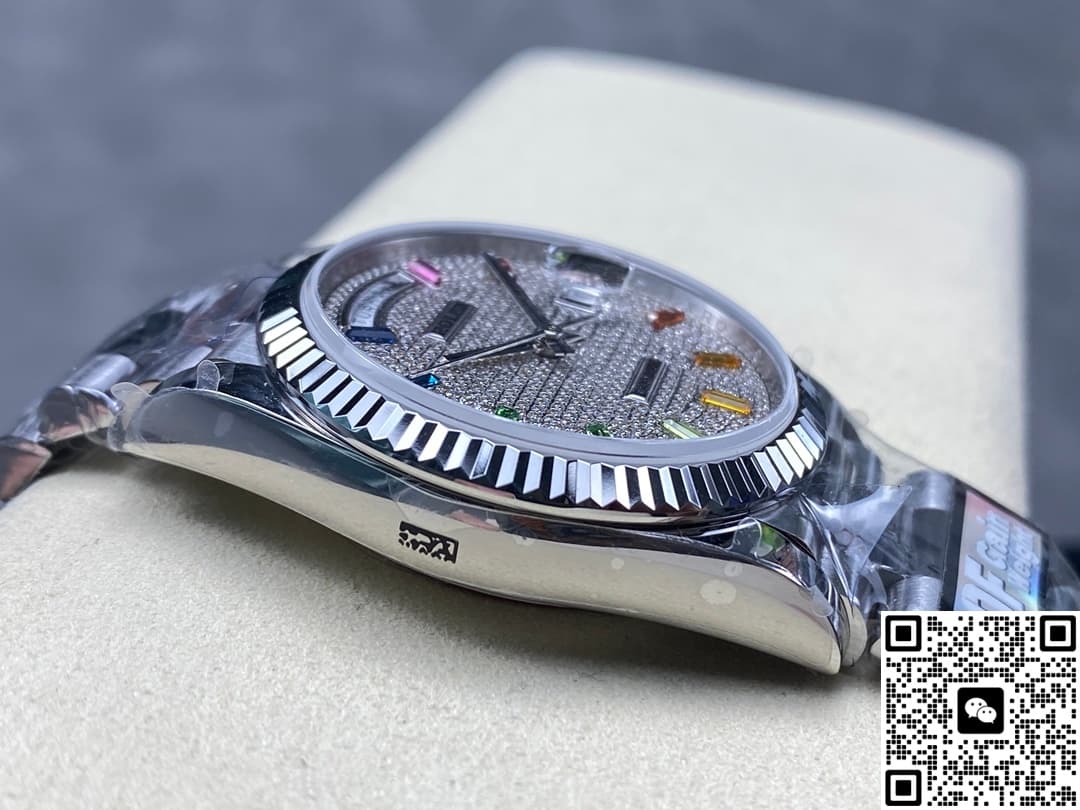 Rolex Day-Date m128239-0019 QF Factory Diamond-Set Dial
