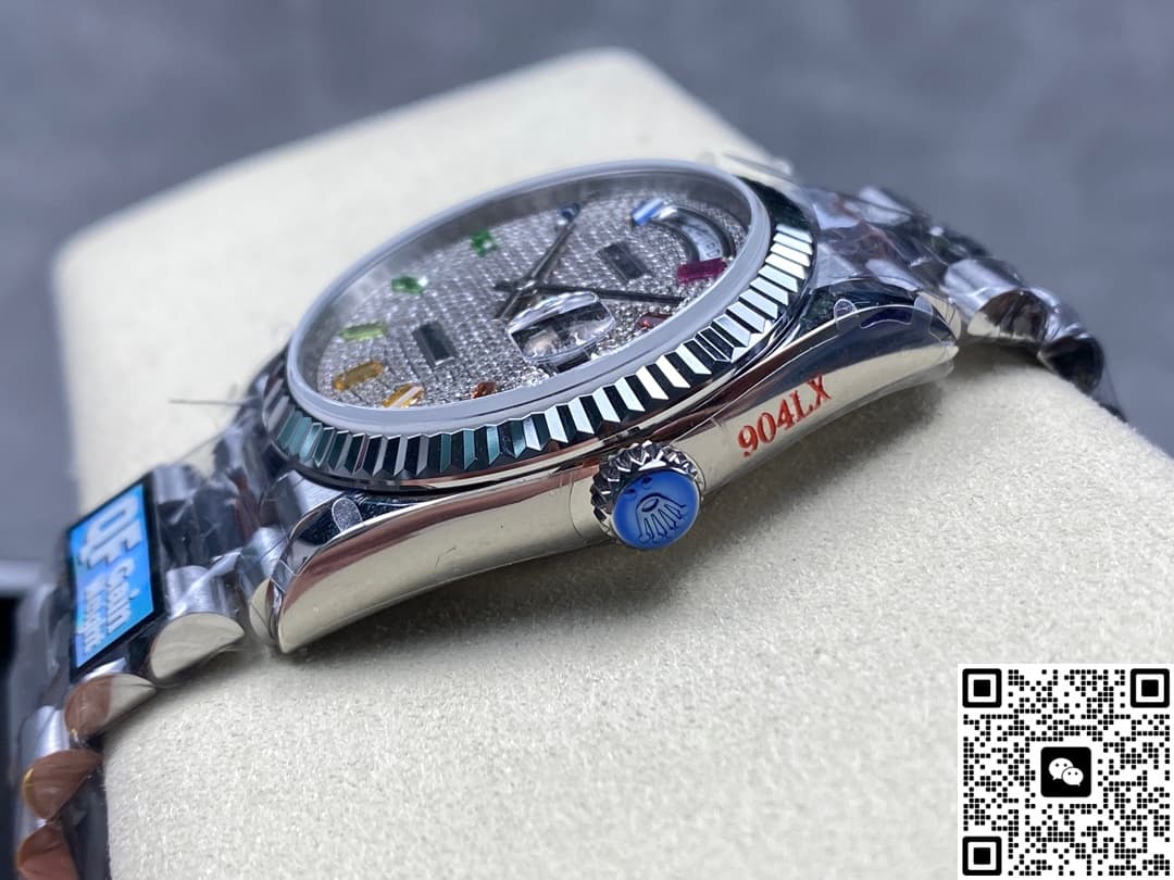 Rolex Day-Date m128239-0019 QF Factory Diamond-Set Dial