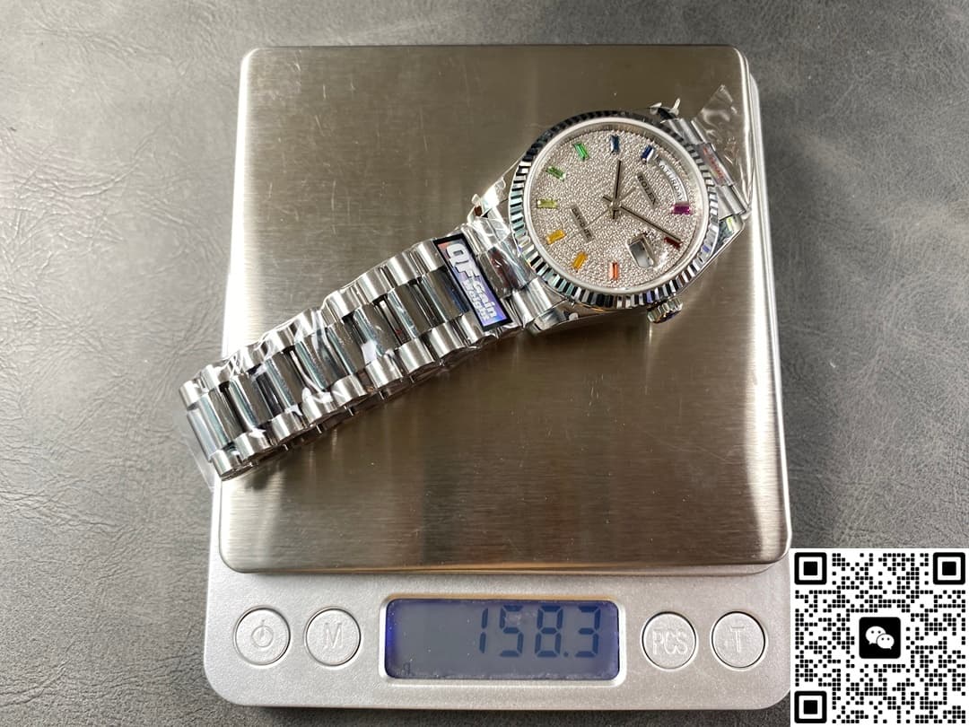 Rolex Day-Date m128239-0019 QF Factory Diamond-Set Dial