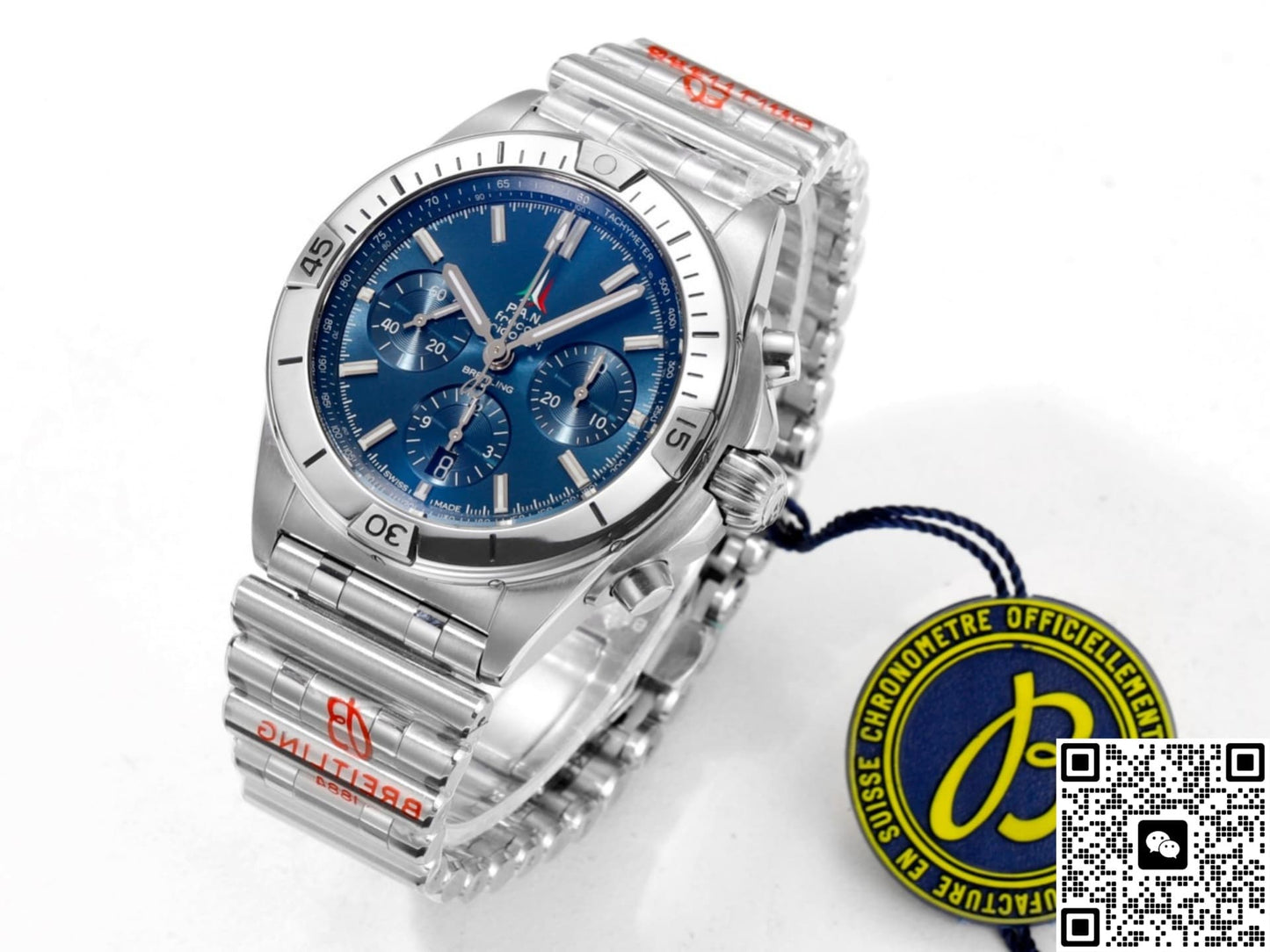 Breitling Chronomat AB01344A1C1A1 BLS Factory Stainless Steel Strap