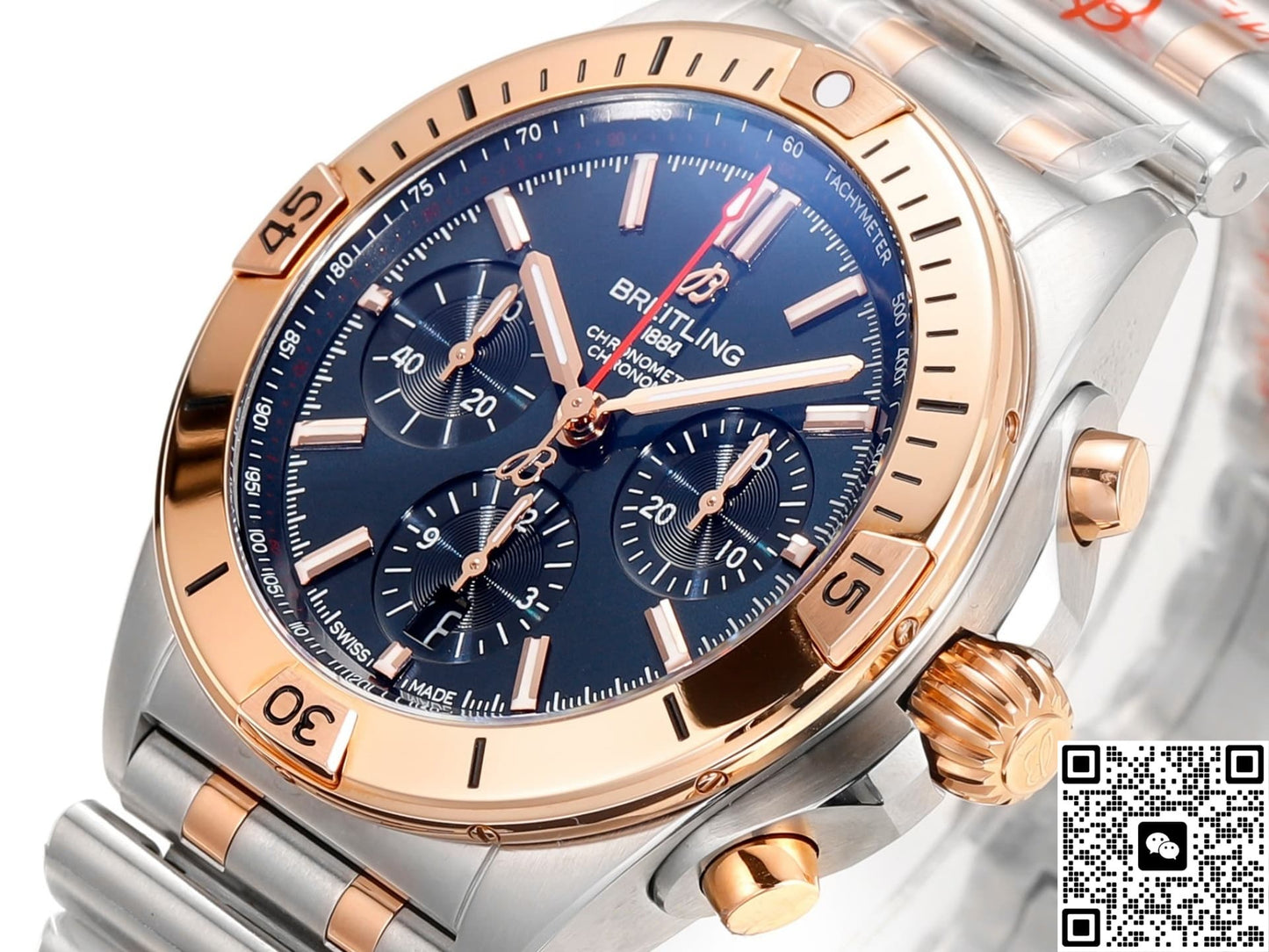 Breitling Chronomat UB0134101C1U1 BLS Factory Red Gold Bezel