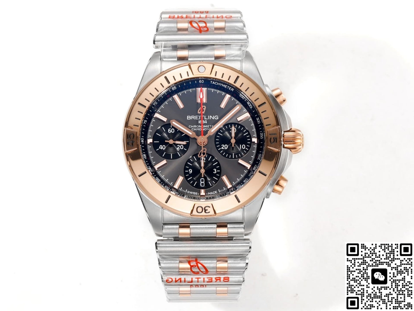 Breitling Chronomat UB0134101B1U1 BLS Factory Red Gold Strap