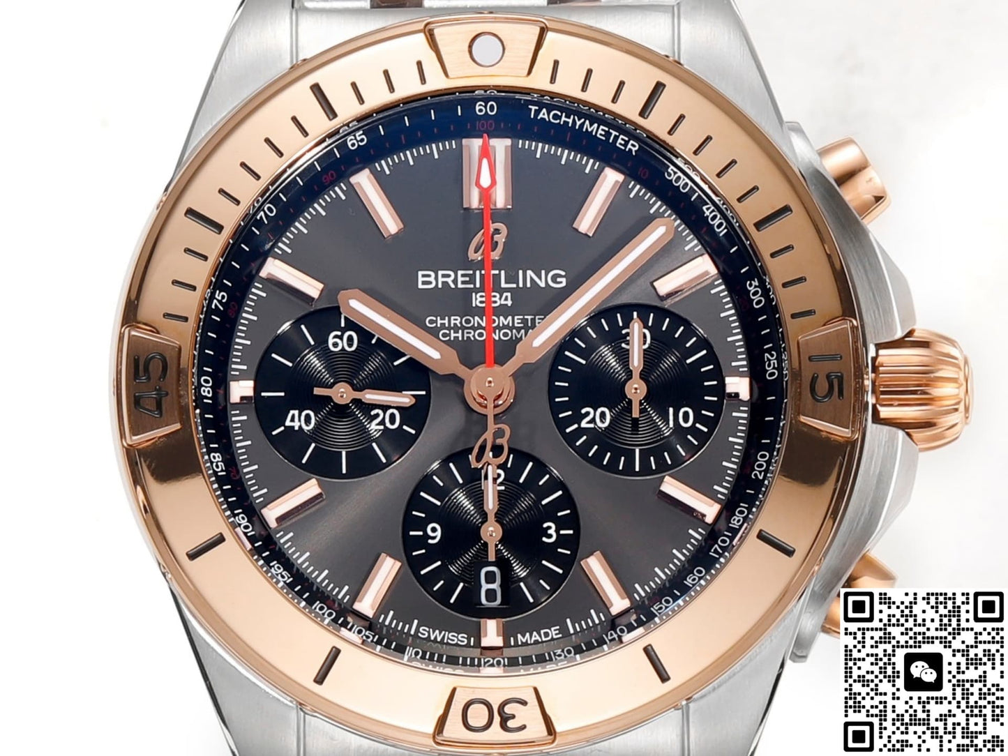 Breitling Chronomat UB0134101B1U1 BLS Factory Red Gold Strap