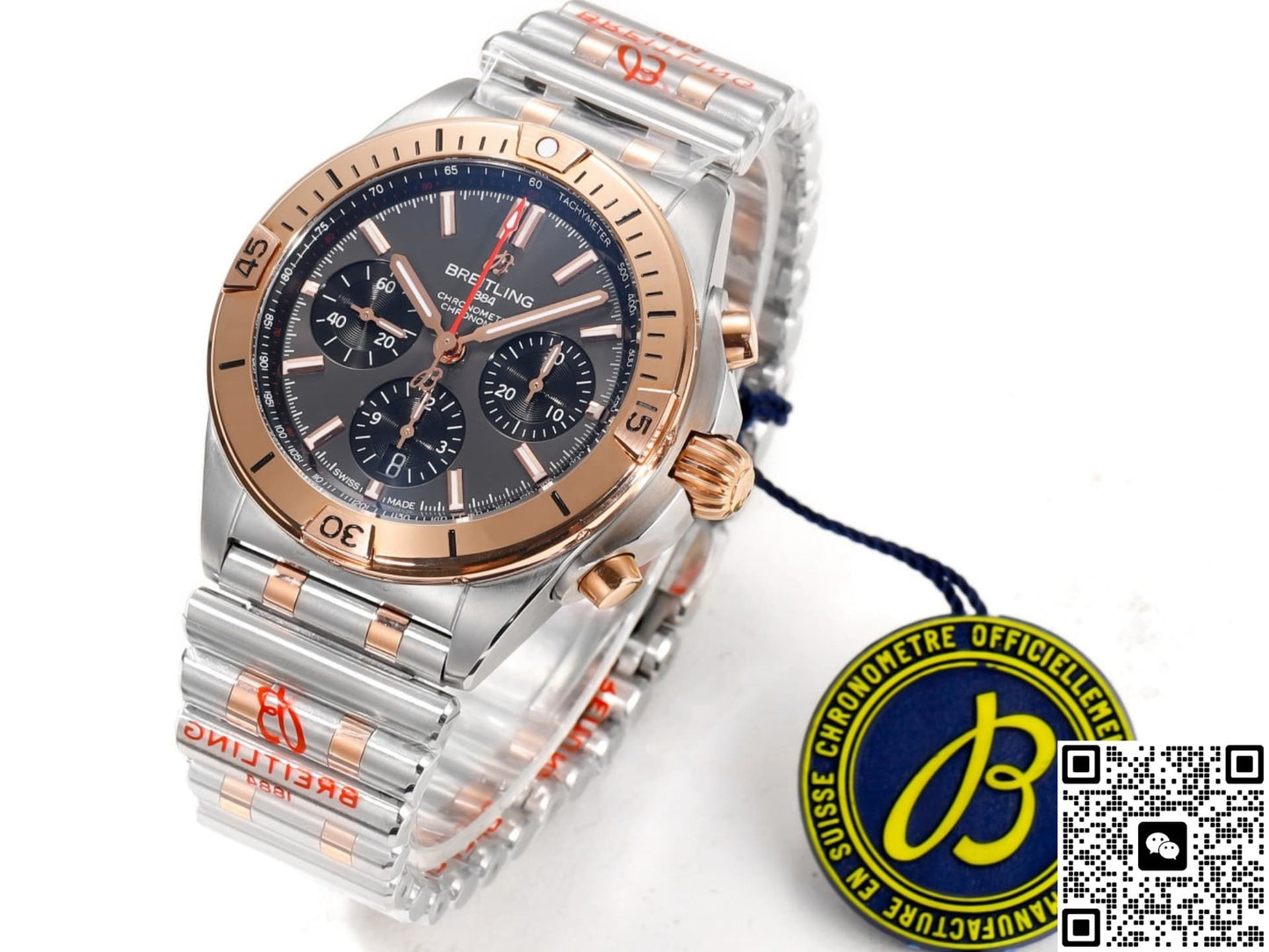 Breitling Chronomat UB0134101B1U1 BLS Factory Red Gold Strap