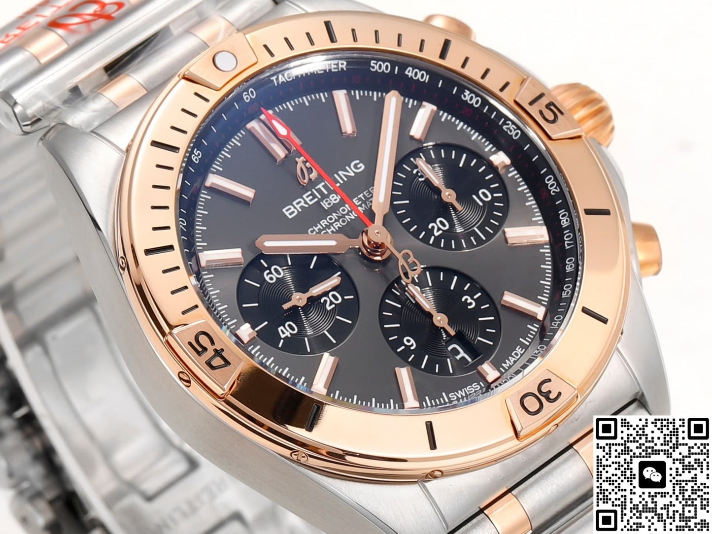 Breitling Chronomat UB0134101B1U1 BLS Factory Red Gold Strap