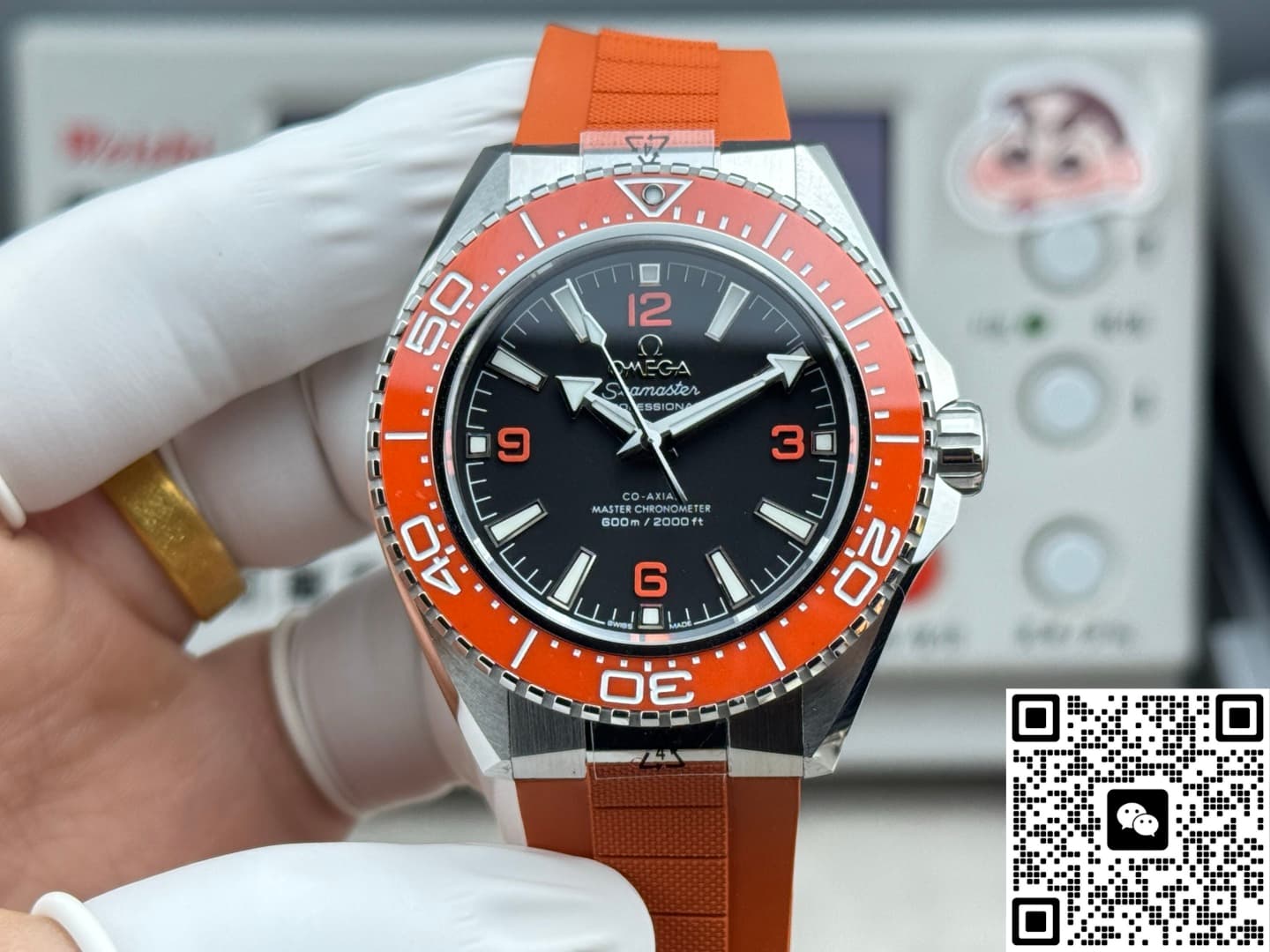 Omega Seamaster 217.32.42.21.01.004 VS+ Factory rubber strap