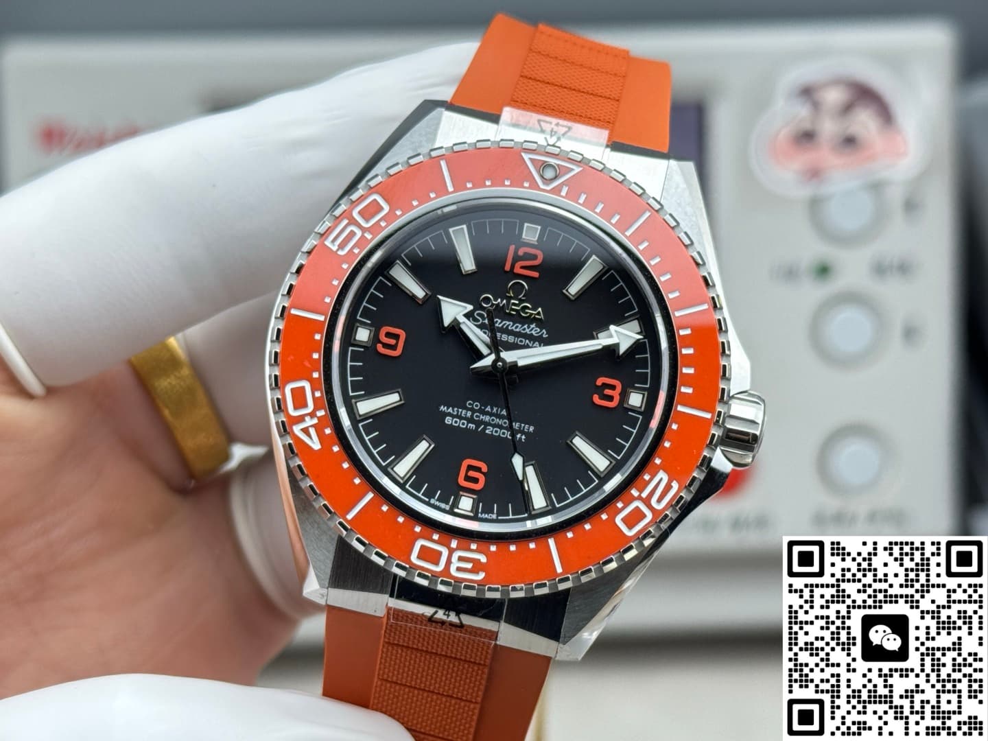 Omega Seamaster 217.32.42.21.01.004 VS+ Factory rubber strap