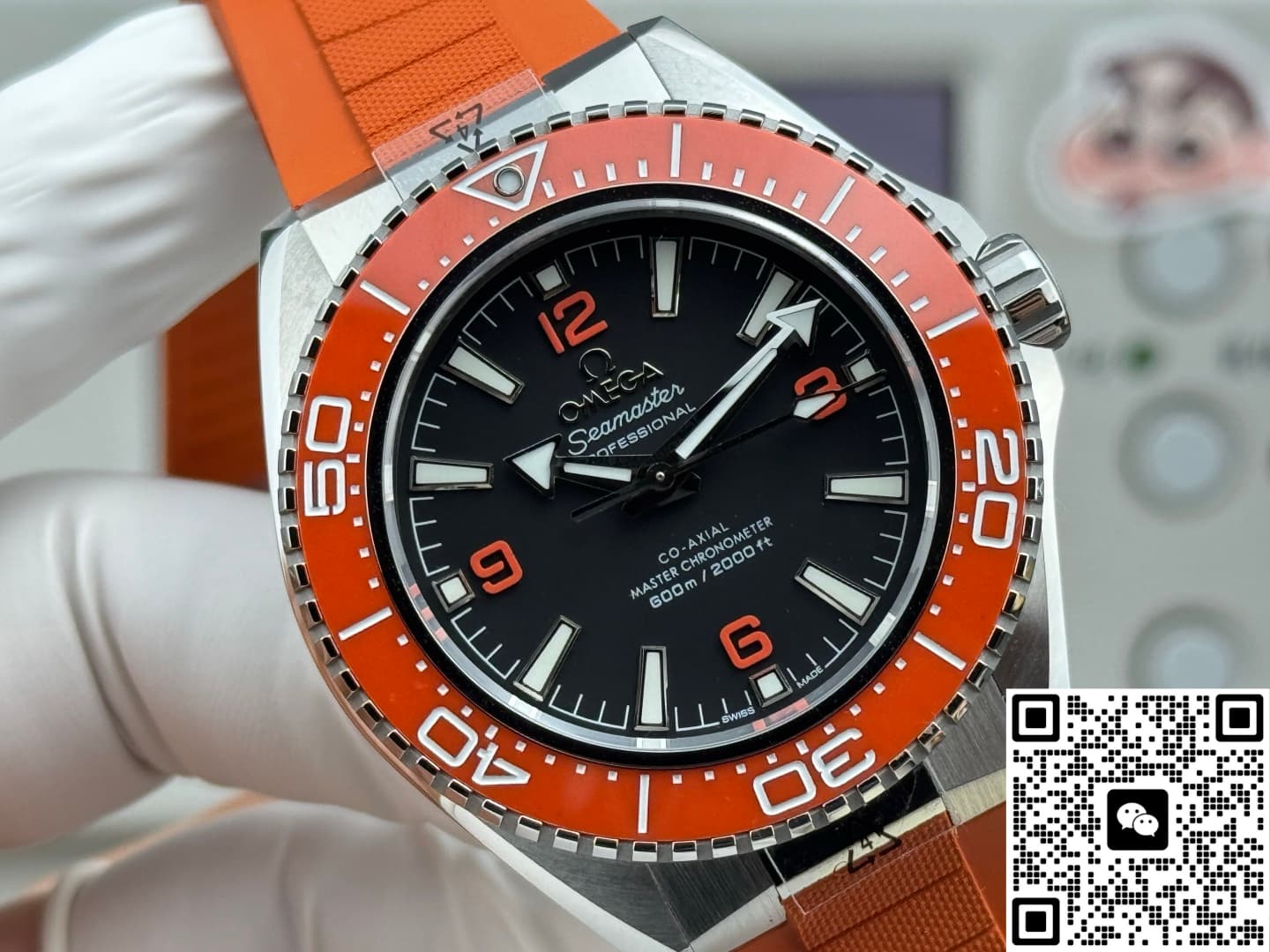 Omega Seamaster 217.32.42.21.01.004 VS+ Factory rubber strap