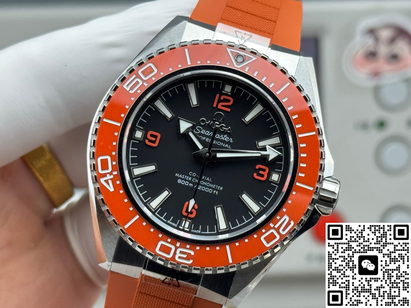 Omega Seamaster 217.32.42.21.01.004 VS+ Factory rubber strap