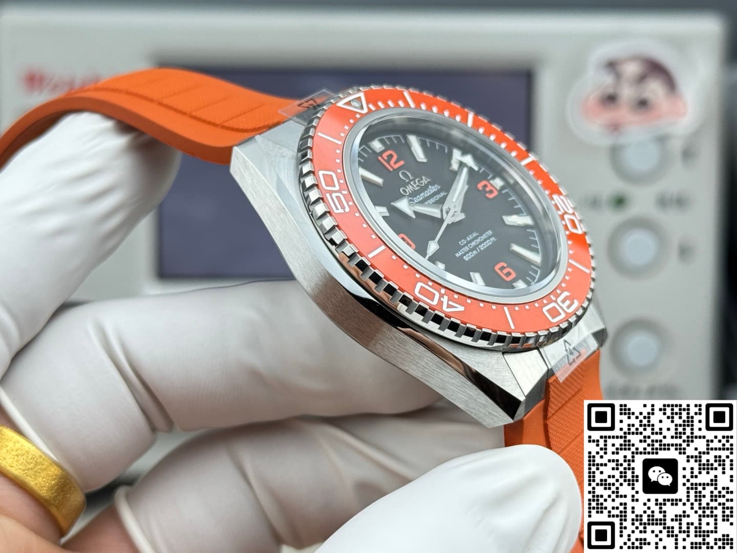 Omega Seamaster 217.32.42.21.01.004 VS+ Factory rubber strap