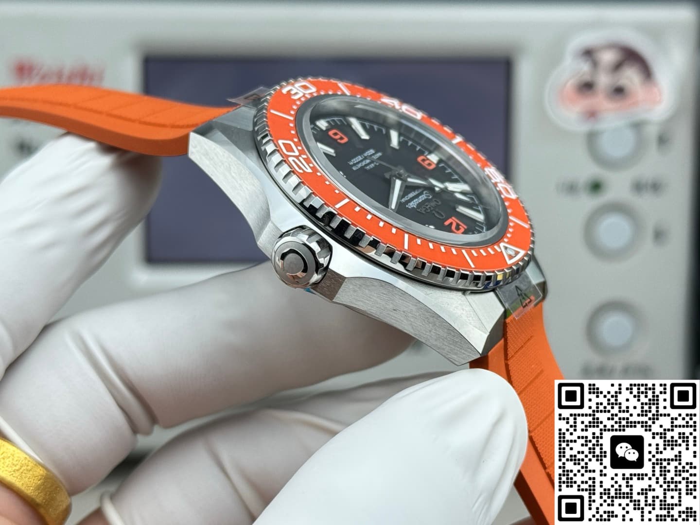 Omega Seamaster 217.32.42.21.01.004 VS+ Factory rubber strap