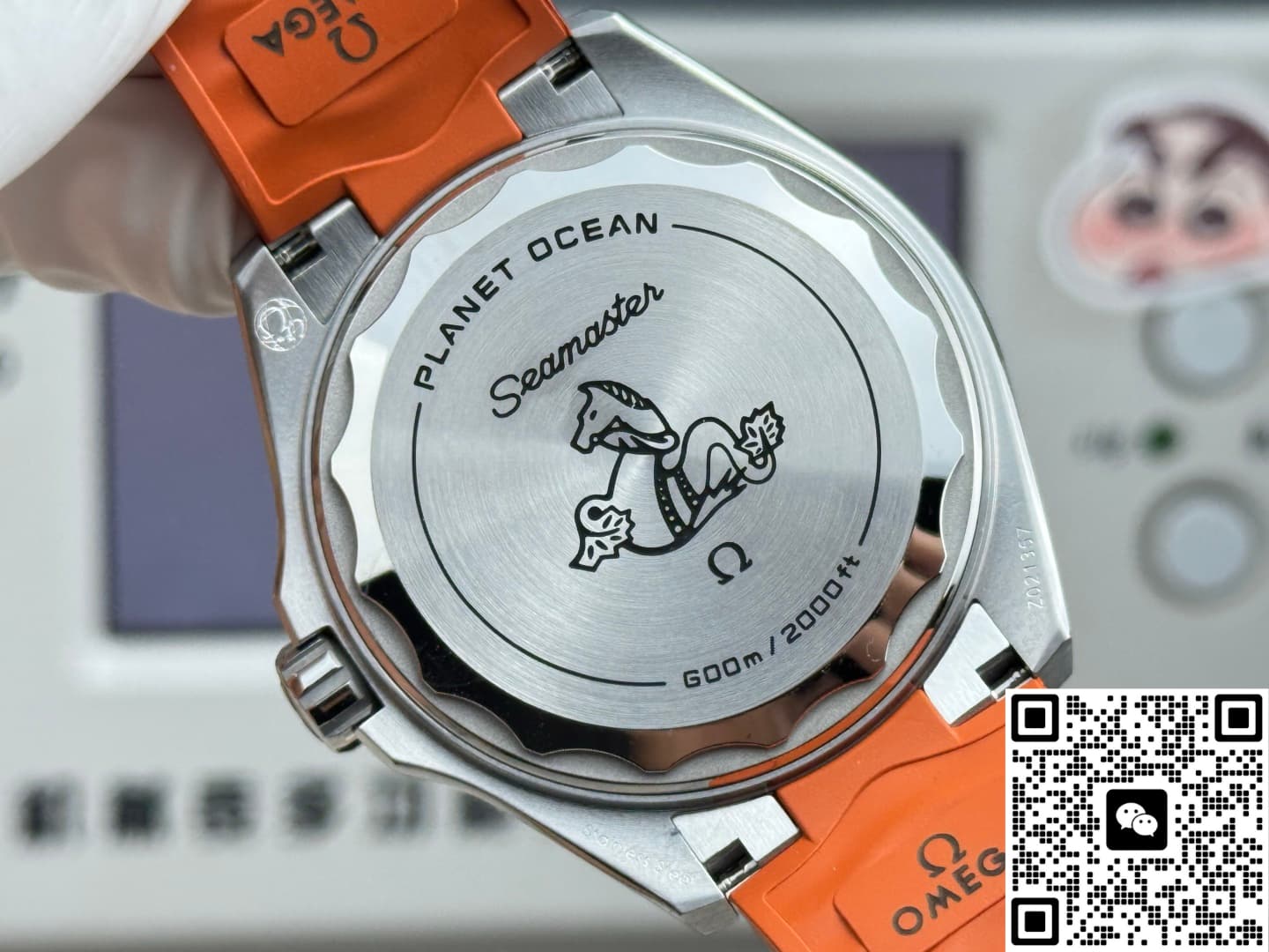 Omega Seamaster 217.32.42.21.01.004 VS+ Factory rubber strap
