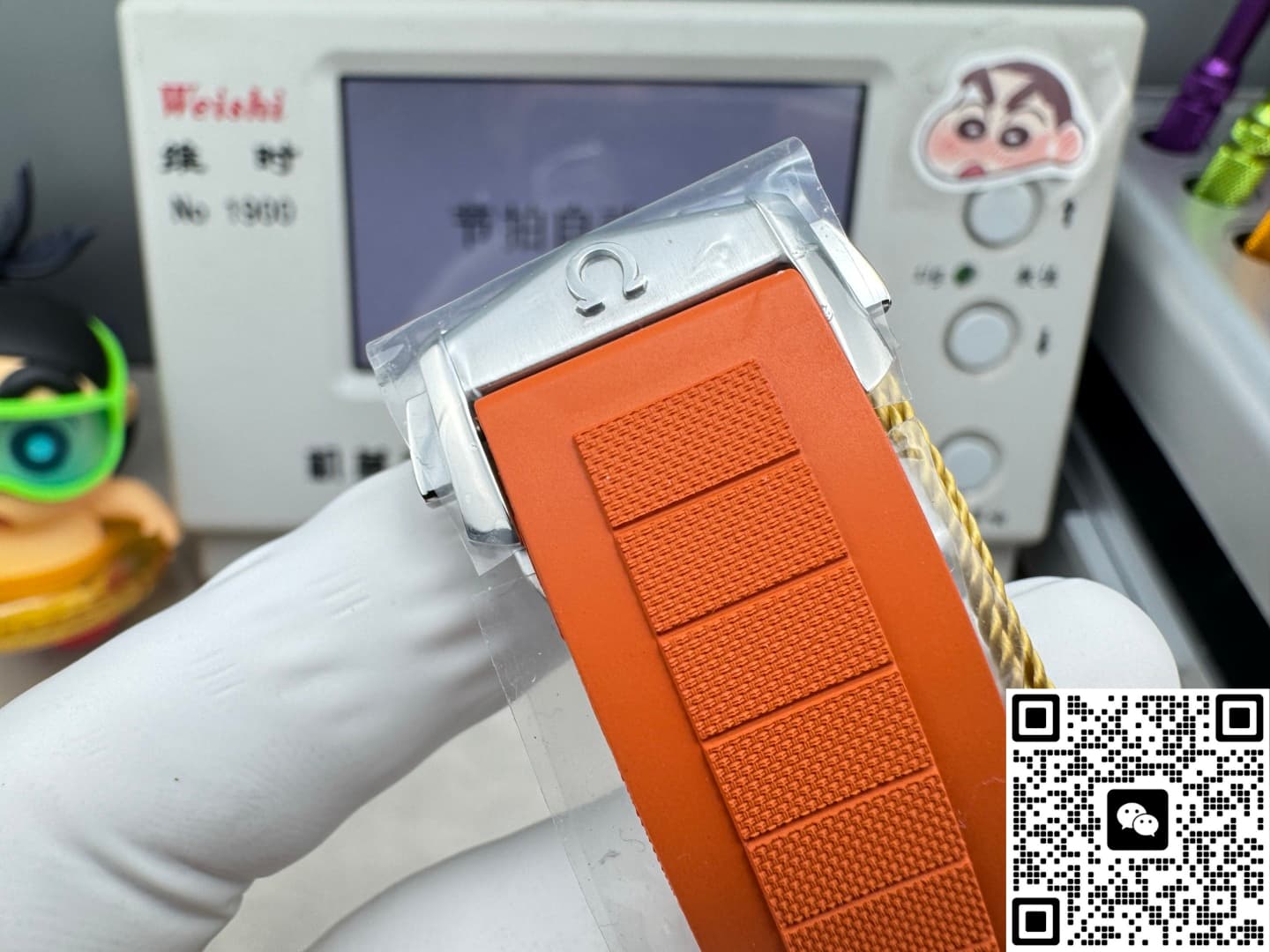 Omega Seamaster 217.32.42.21.01.004 VS+ Factory rubber strap