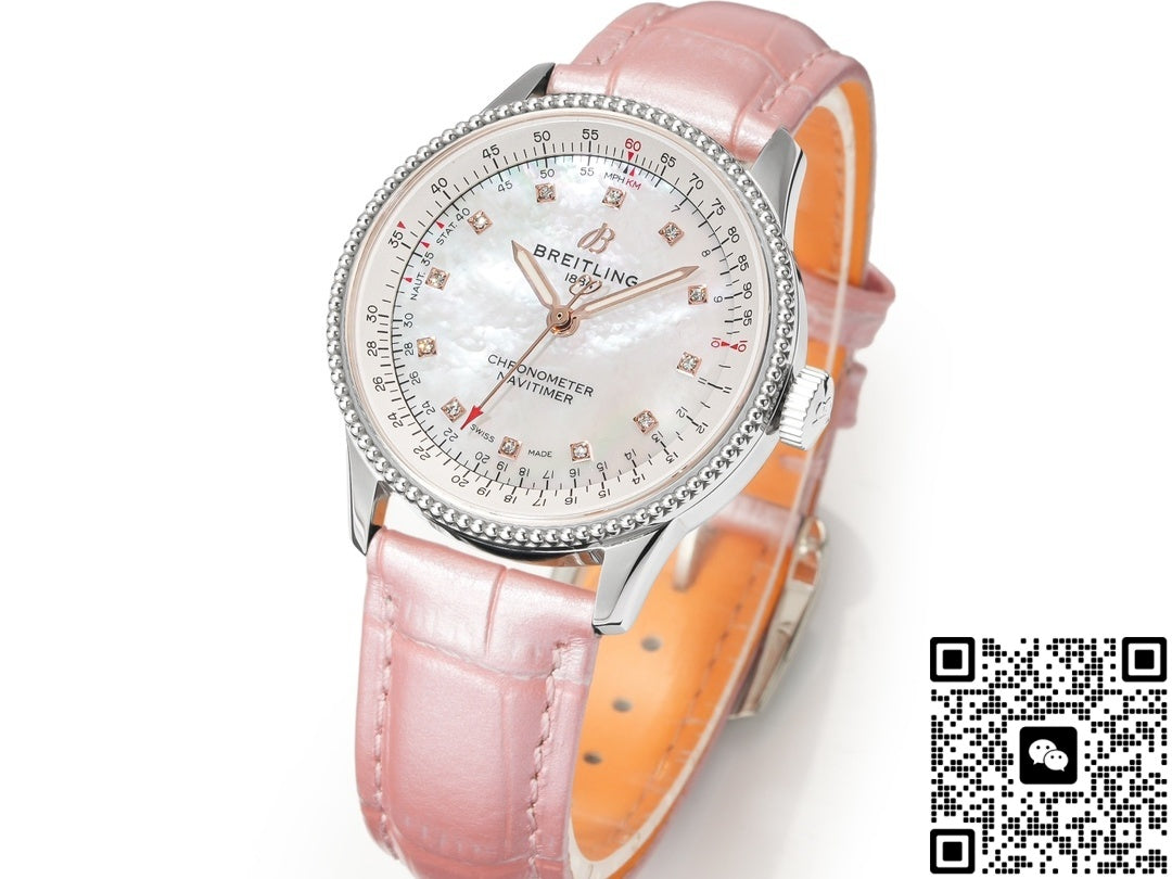 Breitling Aviation Chronograph A17395211A1P3 BLS Factory Alligator Leather Strap