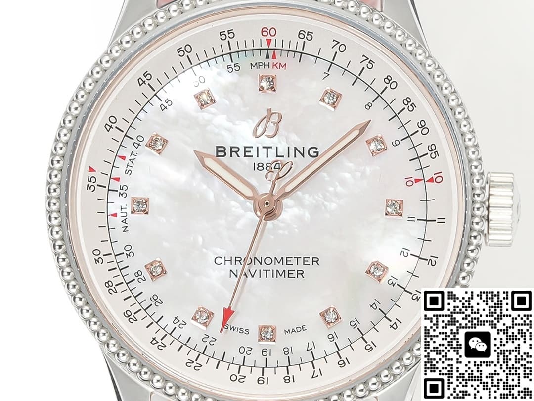 Breitling Aviation Chronograph A17395211A1P3 BLS Factory Alligator Leather Strap