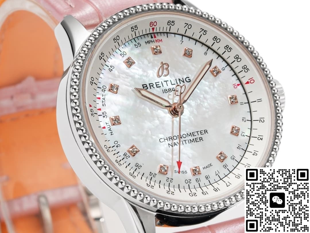Breitling Aviation Chronograph A17395211A1P3 BLS Factory Alligator Leather Strap