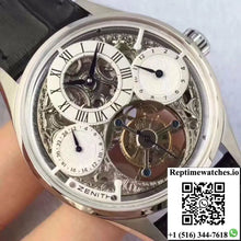 Zenith EP Calender Skeleton Tourbillon SS/LE White and Skeleton Dial - Watches