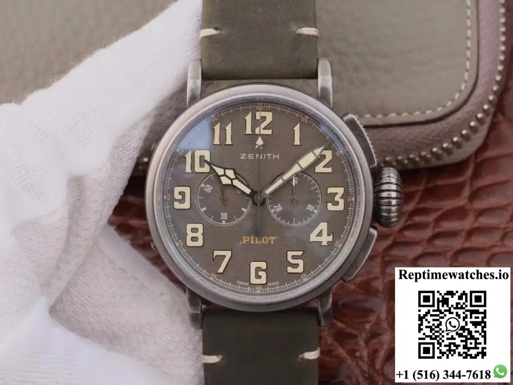 Zenith Pilot Type 20 Chronograph Extra Special 29.2430.4069/21.C800 XF Factory Gray Dial - Watches