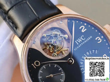 ZF Factory IWC Portuguese Tourbillon IW504210 18K Rose Gold Black Dial - Watches
