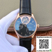 ZF Factory IWC Portuguese Tourbillon IW504210 18K Rose Gold Black Dial - Watches