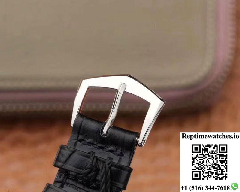 Zf Factory Patek Philippe Calatrava Automatic Date Black Dial Watch 5227G-010 Flip Back Version-Rep Time Watches