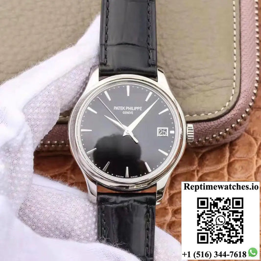 ZF Factory Patek Philippe Calatrava Automatic Date Black Dial Watch 5227G-010 Flip Back Version AI Factory