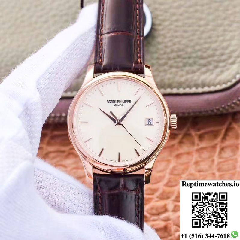 Zf Factory Patek Philippe Calatrava Rose Gold 5227R-001 Flip Back Version-Rep Time Watches