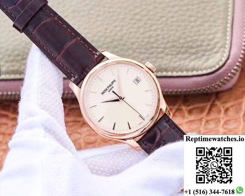 Zf Factory Patek Philippe Calatrava Rose Gold 5227R-001 Flip Back Version-Rep Time Watches