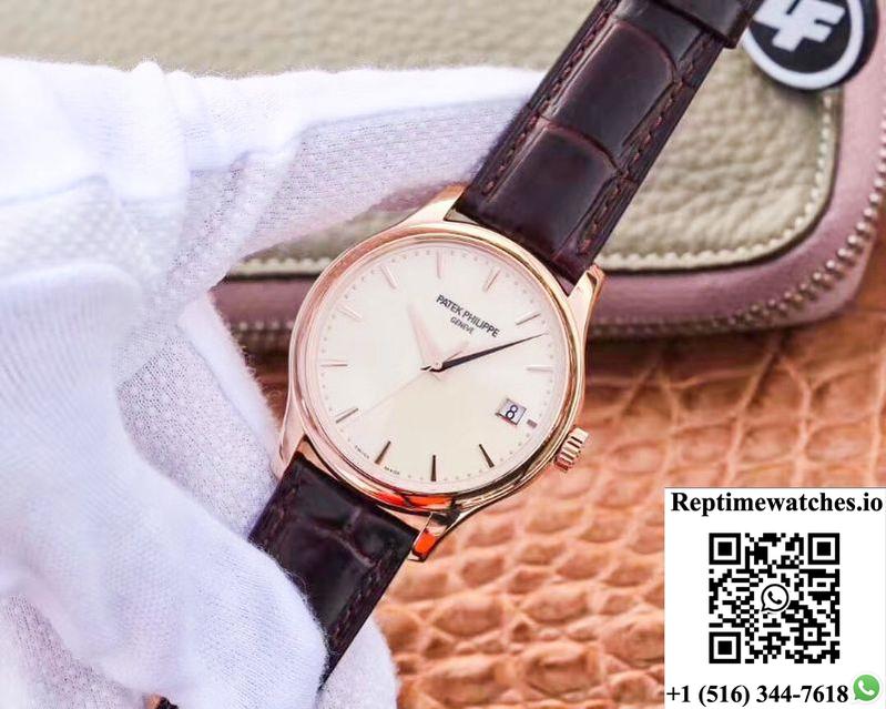 Zf Factory Patek Philippe Calatrava Rose Gold 5227R-001 Flip Back Version-Rep Time Watches