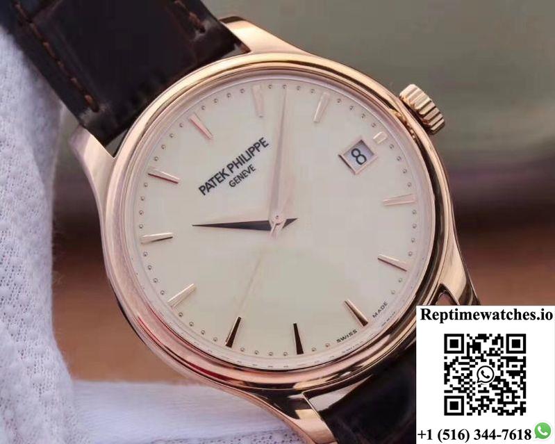 Zf Factory Patek Philippe Calatrava Rose Gold 5227R-001 Flip Back Version-Rep Time Watches