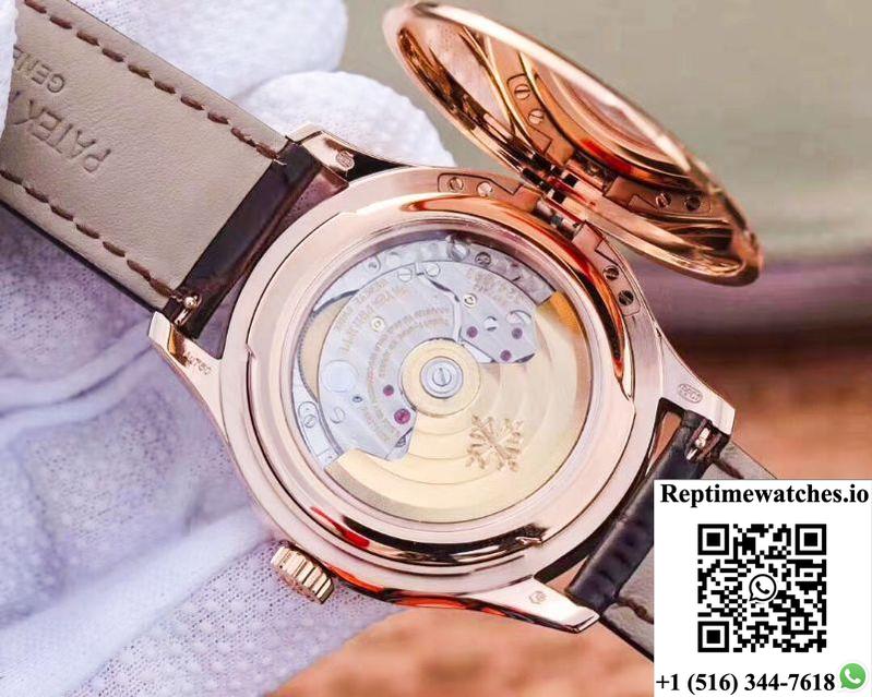 Zf Factory Patek Philippe Calatrava Rose Gold 5227R-001 Flip Back Version-Rep Time Watches