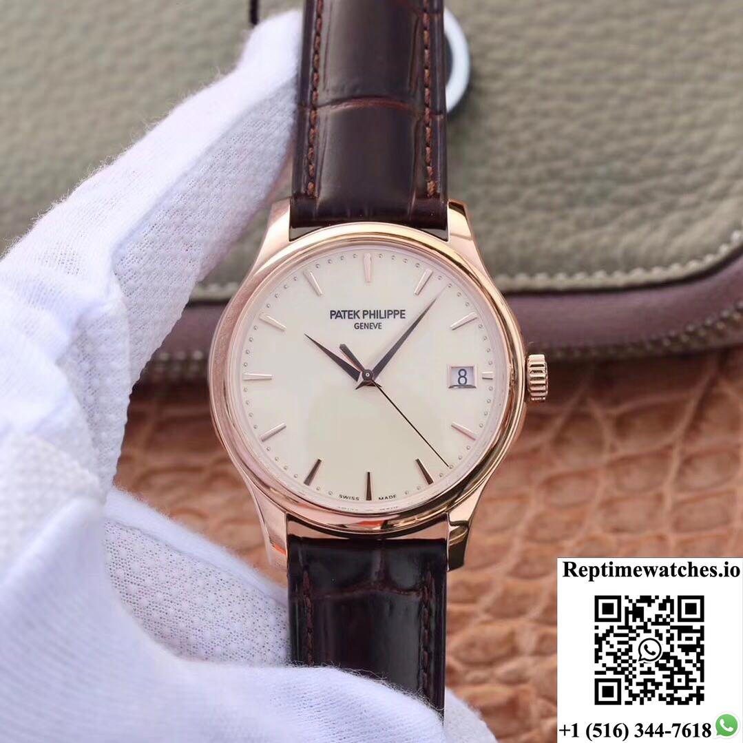 Zf Factory Patek Philippe Calatrava Rose Gold 5227R-001 Flip Back Version-Rep Time Watches